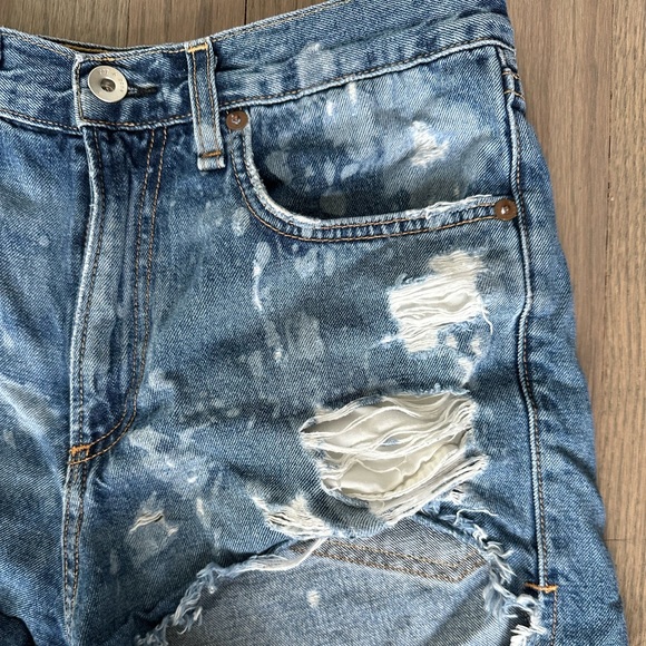Rag and Bone Justine Distressed Denim Shorts - Picture 3 of 3